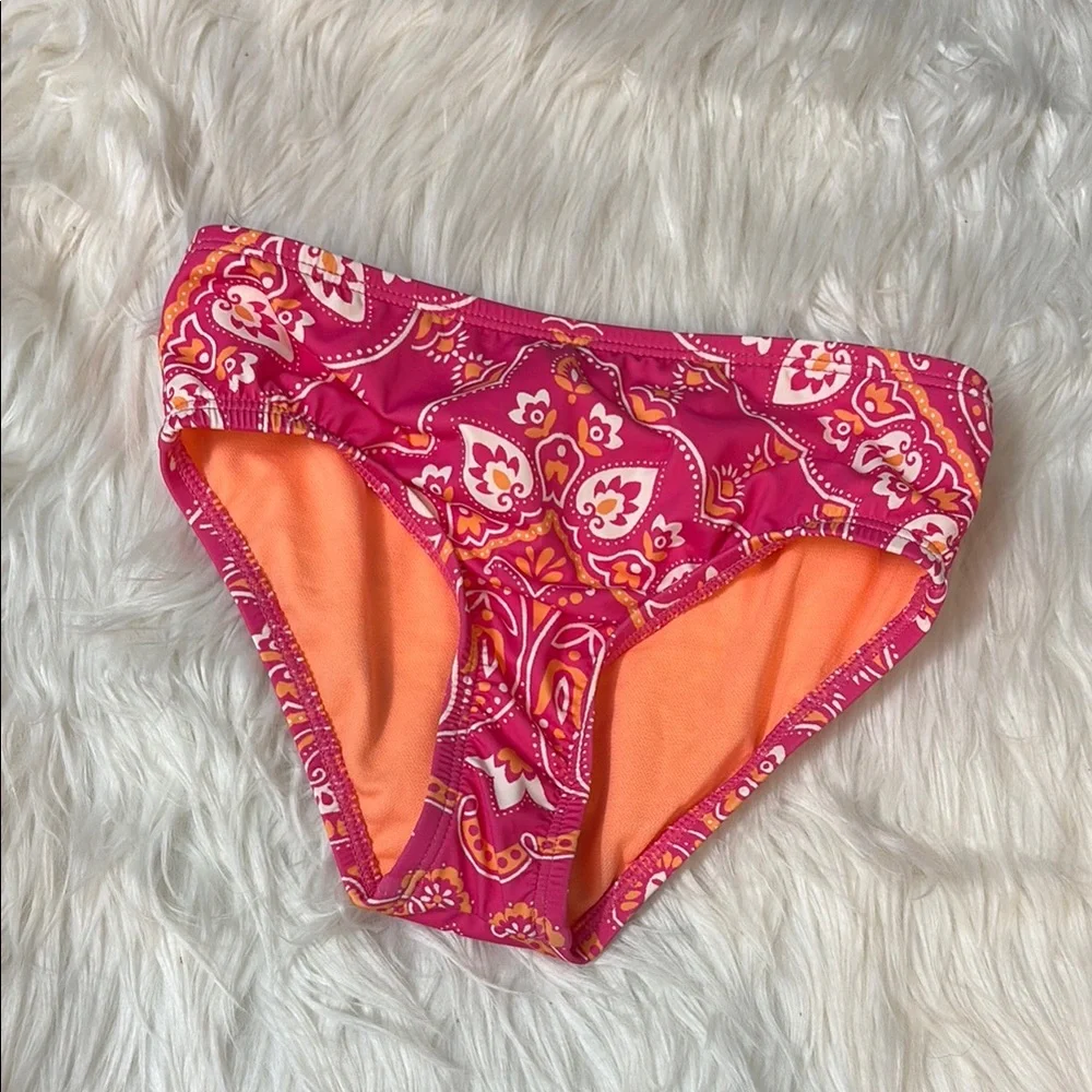 NWOT Hobie Pink Bandana Print Bikini Swim Bottoms Only Youth Size 8